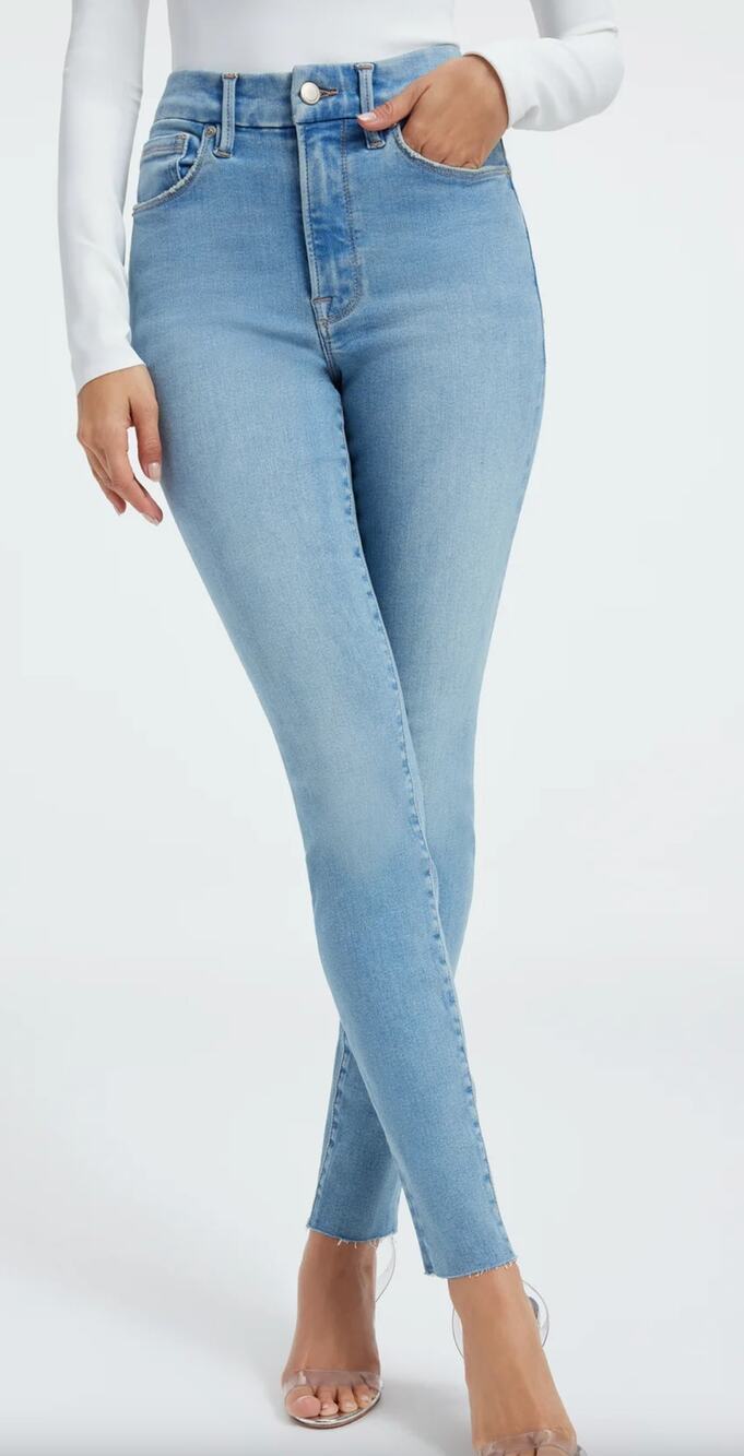 Good American Always Fits Good Legs Skinny Denim Jeans Womens Size 20-26 Indigo